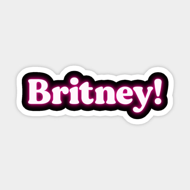 Britney! Sticker by twentysevendstudio